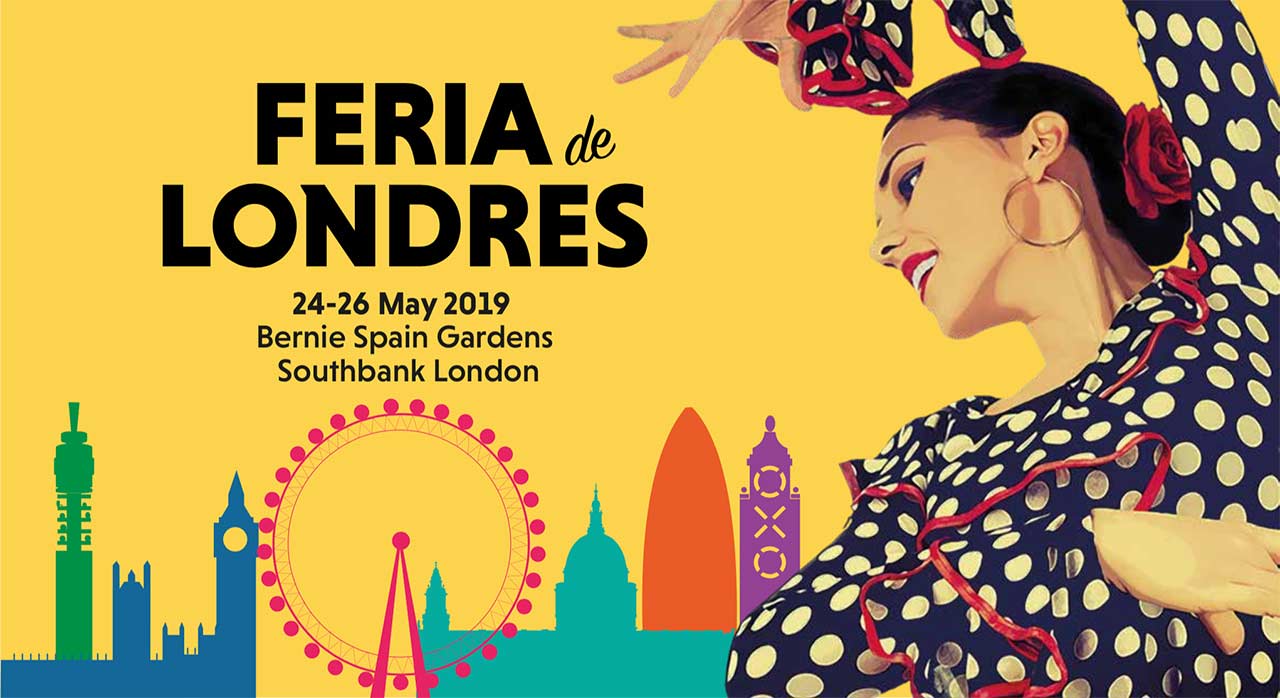 Colourful Feria de Londres festival artwork
